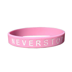 NEVER STOP - The Motivation You Wear! Pink/White